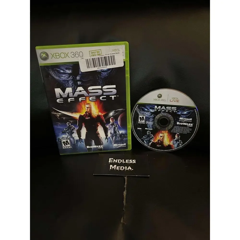 Mass Effect Microsoft Xbox 360 Item and Box Video Game